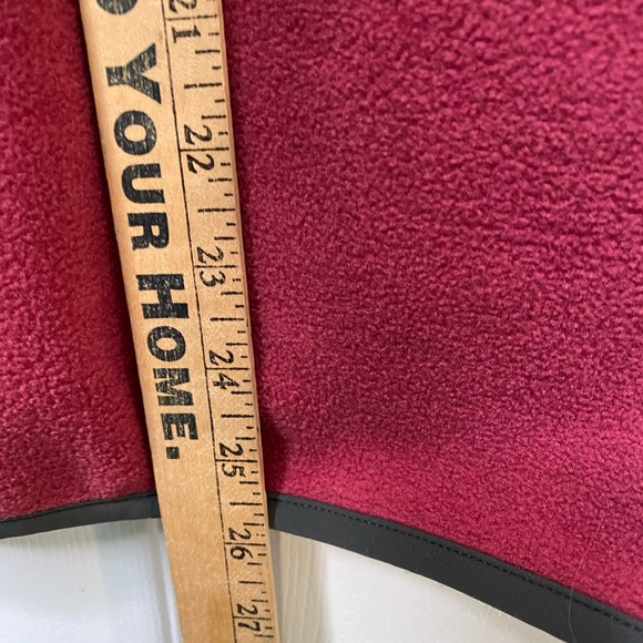 Woolrich Womens Large Fleece Vest Full Zip Sweater Zip Pockets Rose Colored - Picture 4 of 5